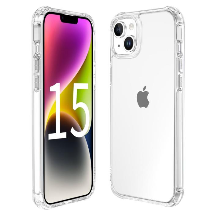 Bild 5, LEEU DESIGN iPhone 15 Plus Skal AirBag Hybrid Transparent