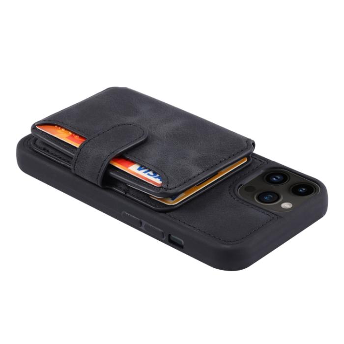 Bild 5, iPhone 15 Pro Skal RFID Med Plånboksfunktion Svart