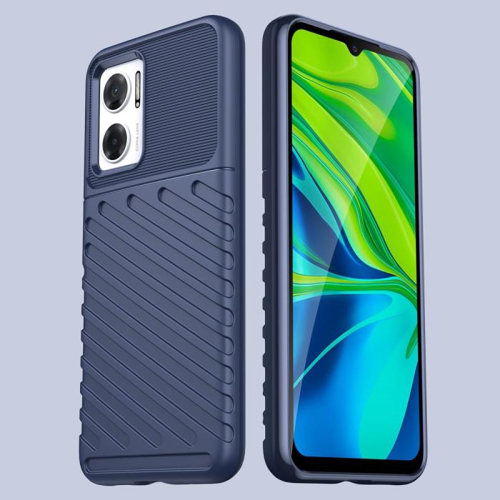 Bild 6, Xiaomi Redmi 10 5G Skal Twill Textur Blå