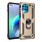 Motorola Moto G100 Skal Hybrid Ring Skal Guld