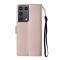 Samsung Galaxy S21 Ultra - Läder Fodral - Roséguld