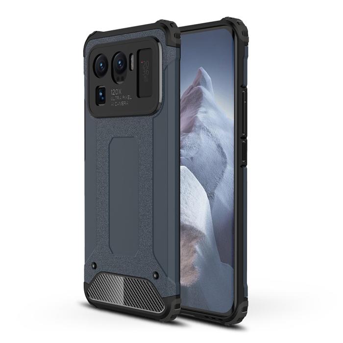 Bild 1, Xiaomi Mi 11 Ultra - Shockproof Hybrid Armor Skal - Mörk Blå