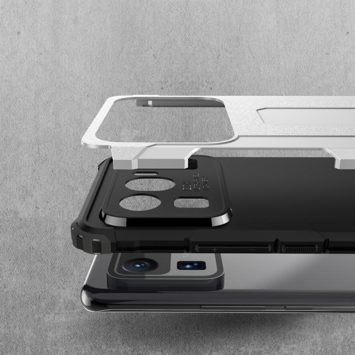 Bild 3, Xiaomi Mi 11 Ultra - Shockproof Hybrid Armor Skal - Röd