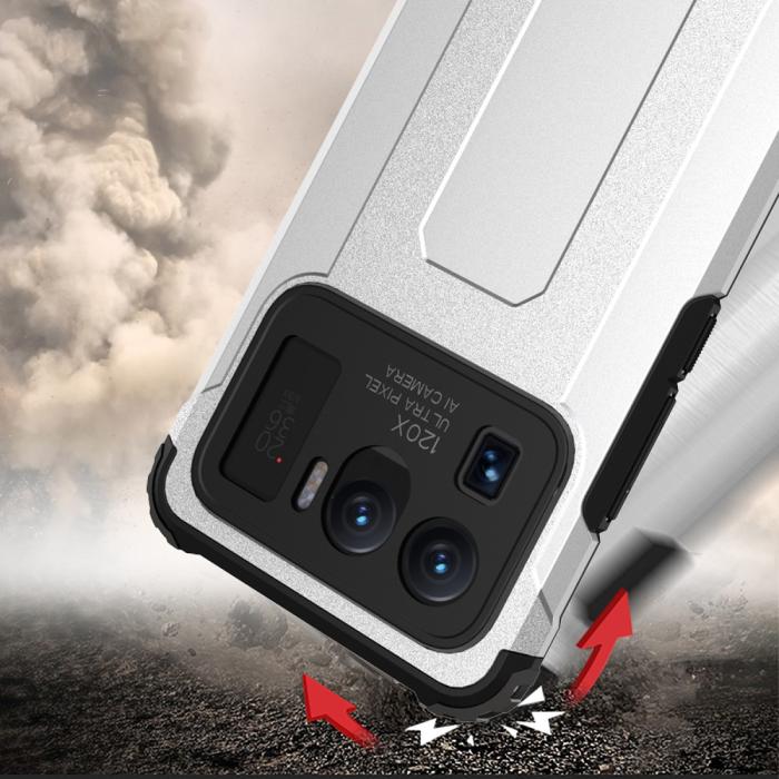 Bild 4, Xiaomi Mi 11 Ultra - Shockproof Hybrid Armor Skal - Ljus Blå