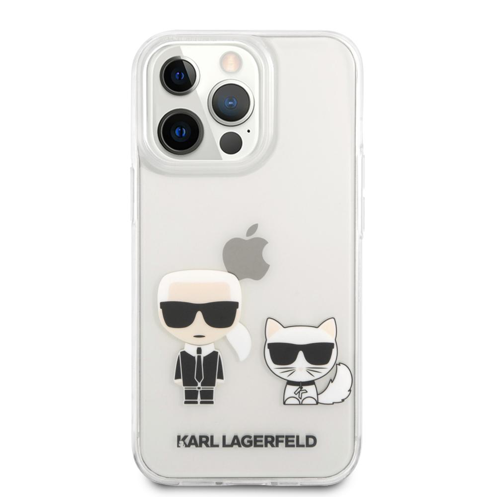 Karl Lagerfeld iPhone 13 Pro Skal Hybrid Karl & Choupette Transparent