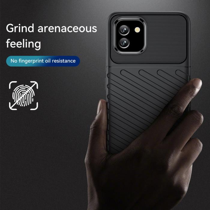 Bild 3, Samsung Galaxy A03 Skal Twill Textur Svart