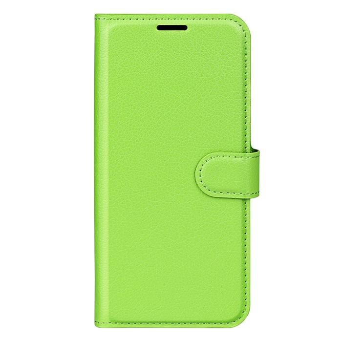 Bild 5, Samsung Galaxy S25 Edge Fodral Litchi Läder Grön