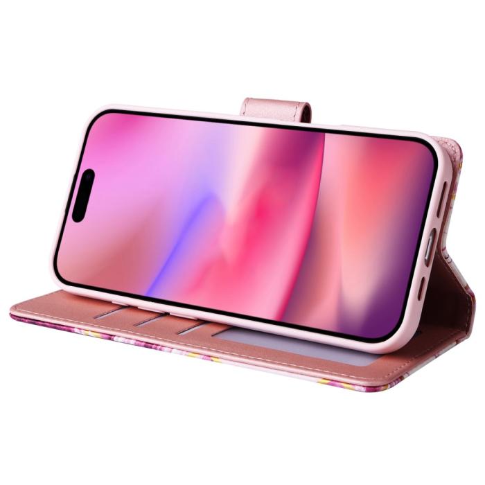 Bild 3, iPhone 16 Fodral Tryck Med Marmor Rosa