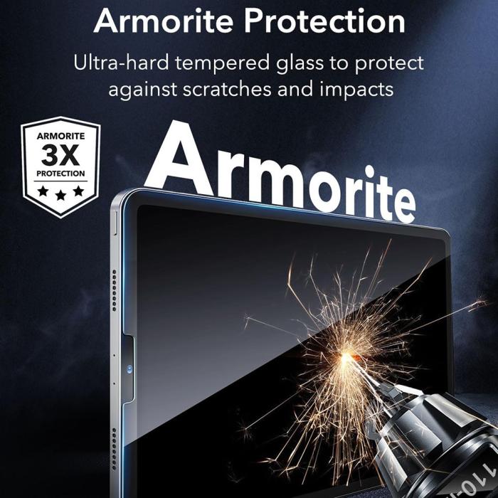Bild 4, ESR iPad Pro 12.9 2018/2020/2021/2022 Skärmskydd 2-PACK Härdat Glas