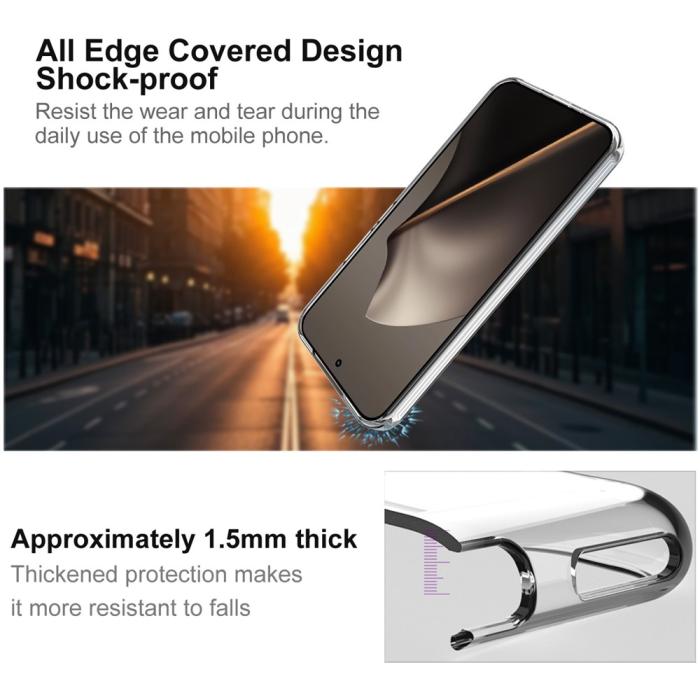 Bild 3, IMAK Xiaomi 15T Pro Skal Soft TPU Transparent