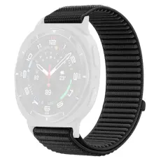 Galaxy Watch 8 46/44/40 mm Armband Nylon Loop Svart