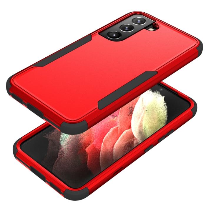 Bild 2, Samsung Galaxy S22 Skal Hybrid Shockproof Röd/Svart