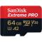 SanDisk MicroSDXC Extreme Pro 64 GB 200MB/s Inkl. Adapter