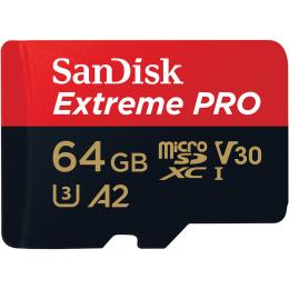 SanDisk MicroSDXC Extreme Pro 64 GB 200MB/s Inkl. Adapter