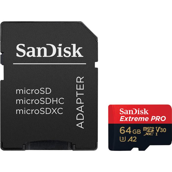 Bild 3, SanDisk MicroSDXC Extreme Pro 64 GB 200MB/s Inkl. Adapter
