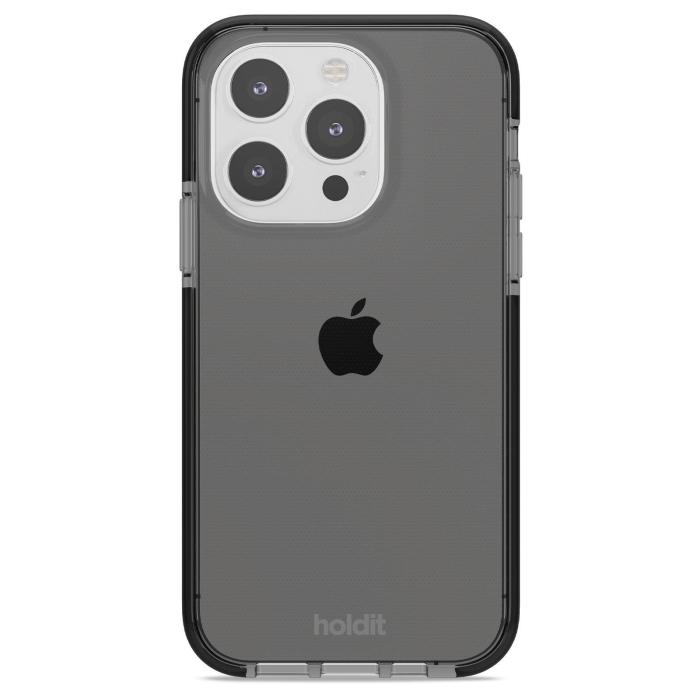 Bild 1, holdit iPhone 15 Pro Mobilskal Seethru Svart