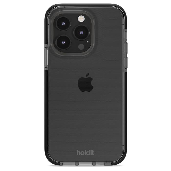 Bild 2, holdit iPhone 15 Pro Mobilskal Seethru Svart