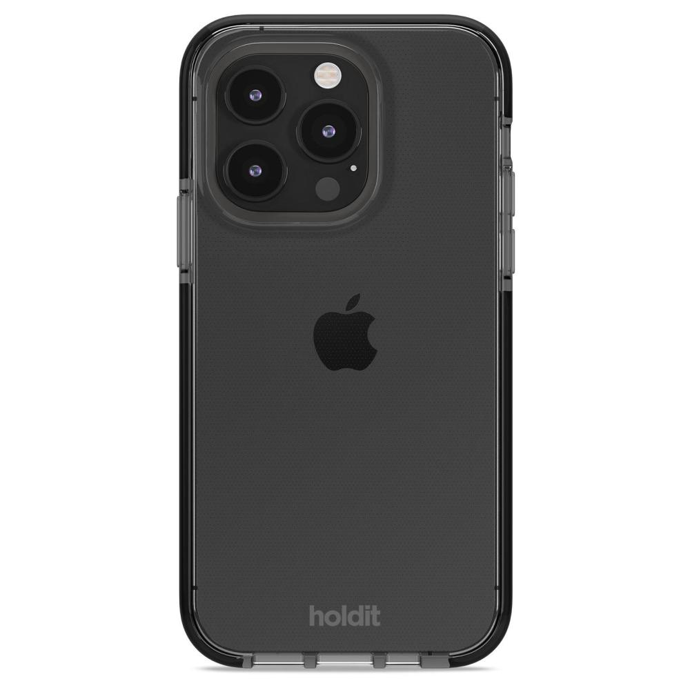 holdit iPhone 15 Pro Mobilskal Seethru Svart