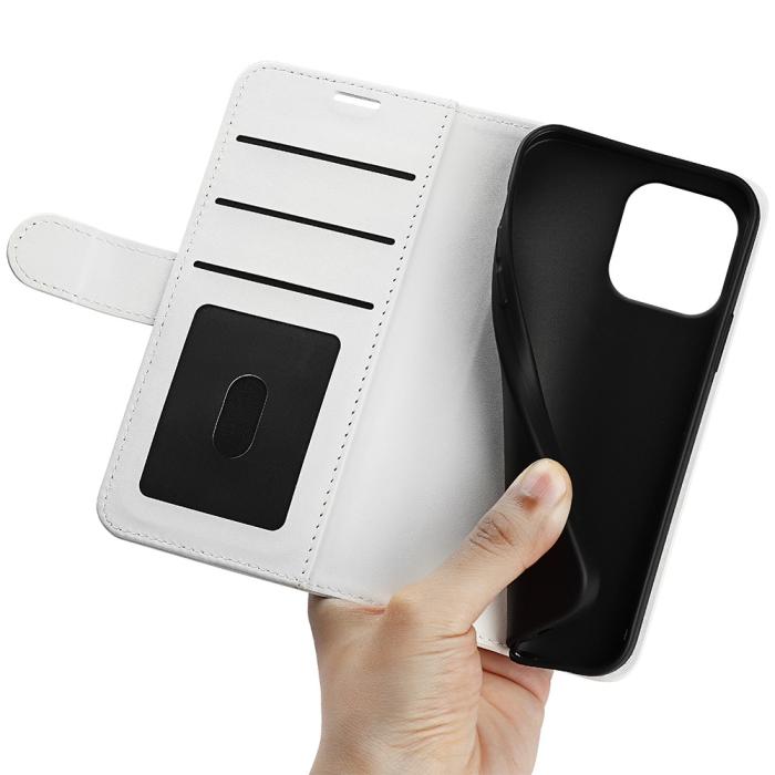Bild 4, iPhone 16 Pro Fodral Crazy Horse Vit