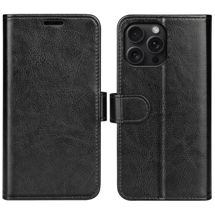 Bild 1, iPhone 16 Pro Fodral Crazy Horse Svart