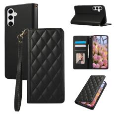 Samsung Galaxy S26 Fodral RFID Rhombus L&auml;der Svart