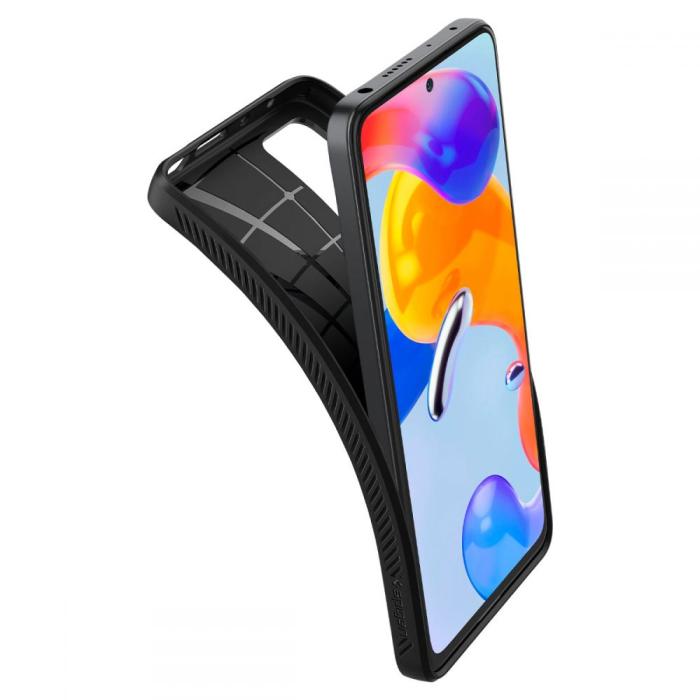 Bild 4, Spigen Xiaomi Redmi Note 11 Pro 5G Skal Liquid Air Matt Svart