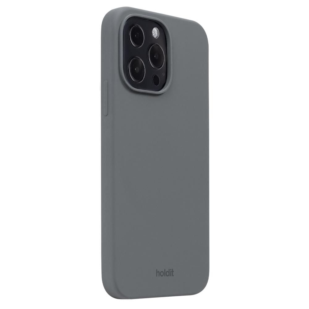 holdit iPhone 13 Pro Mobilskal Silikon Space Gray