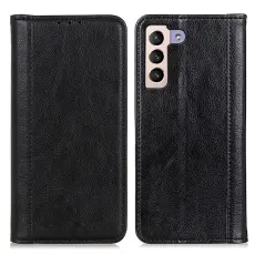 Samsung Galaxy S22 Plus Fodral Flip Split Läder Svart