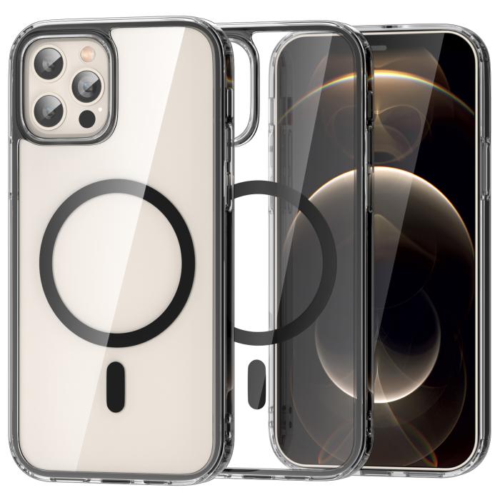 Bild 1, ColorPop iPhone 12 Pro Max Skal CH MagSafe Transparent/Svart