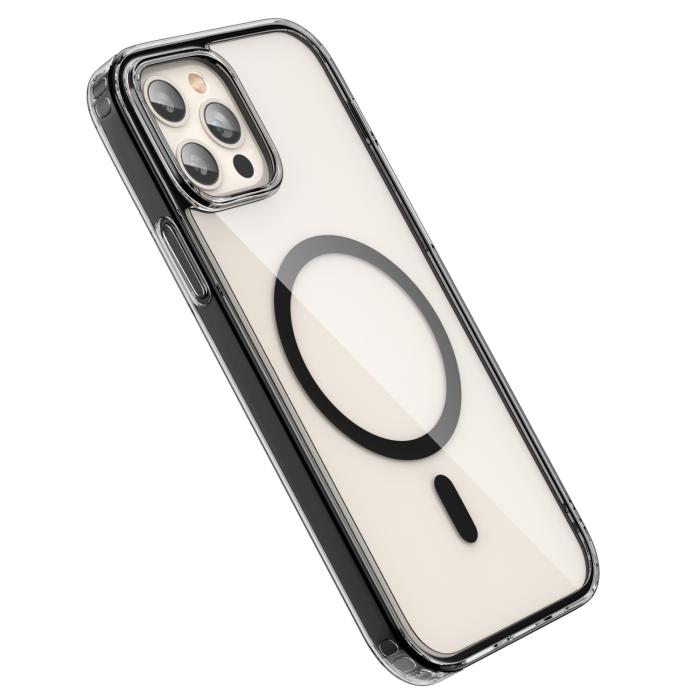 Bild 3, ColorPop iPhone 12 Pro Max Skal CH MagSafe Transparent/Svart