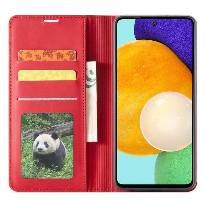Bild 2, FORWENW Samsung Galaxy A23 5G Fodral Flip Läder Röd