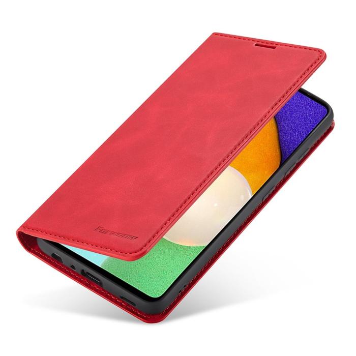 Bild 4, FORWENW Samsung Galaxy A23 5G Fodral Flip Läder Röd