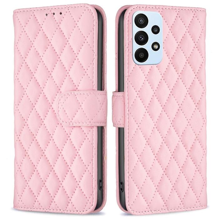 Bild 1, Samsung Galaxy A23 5G Fodral Diamond Läder Ljus Rosa