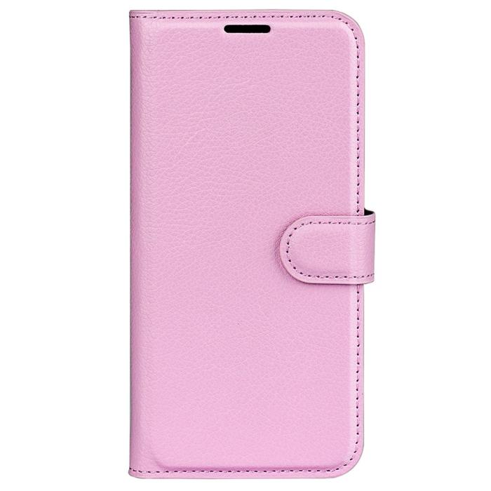 Bild 5, Samsung Galaxy A25 5G Fodral Litchi Läder Ljus Rosa