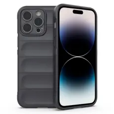 iPhone 14 Pro Max Skal Magic Shield TPU M&ouml;rk Gr&aring;