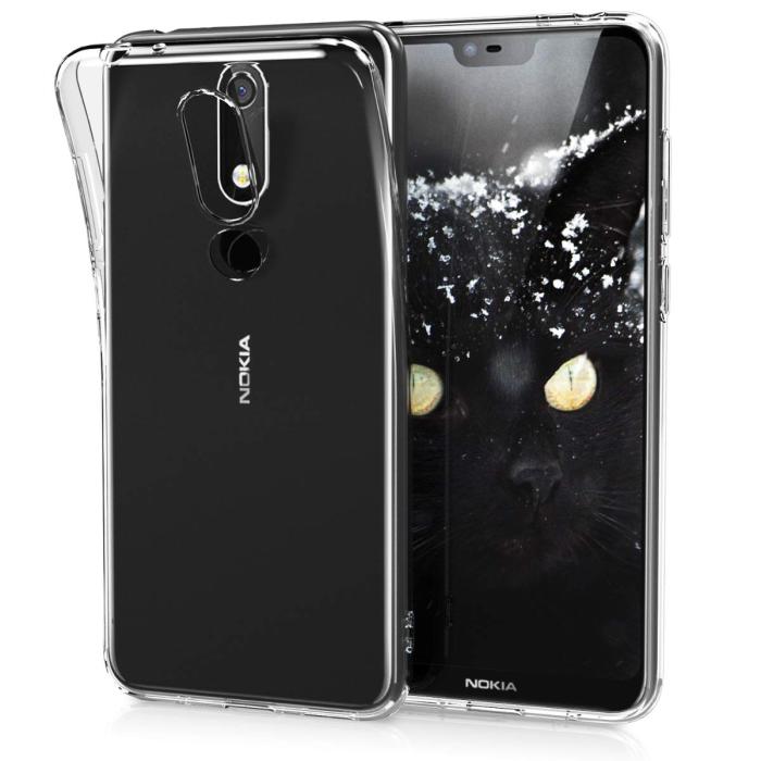Bild 1, Nokia 5.1 Plus - Transparent TPU Skal