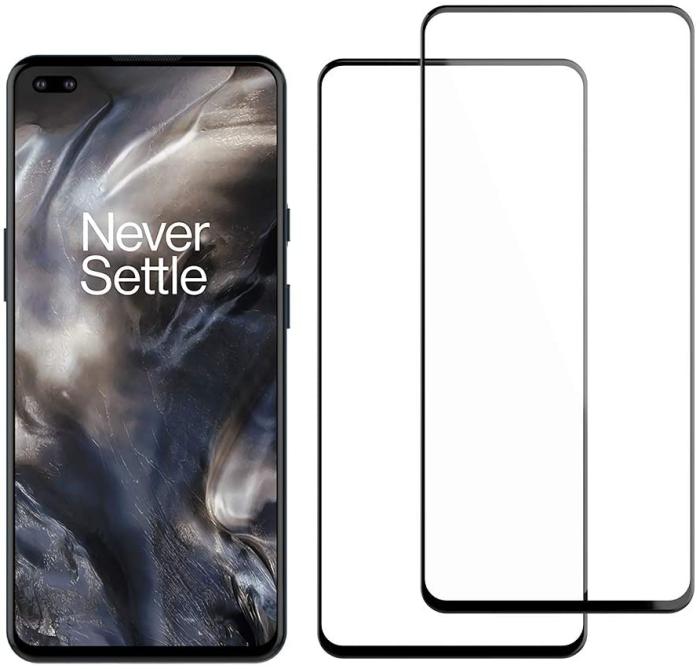 Bild 1, 2-Pack OnePlus CE 2 Lite Heltäckande Skärmskydd i Härdat Glas