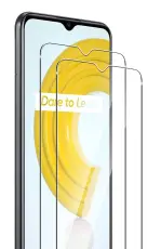 2-Pack - Realme C21 Sk&auml;rmskydd i H&auml;rdat Glas