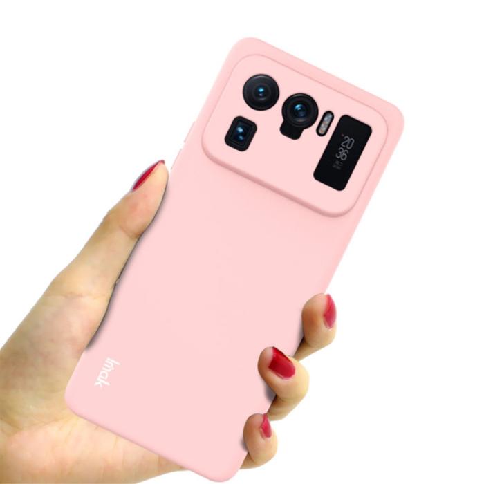Bild 4, Xiaomi Mi 11 Ultra - IMAK Skin Touch Skal - Ljus Rosa