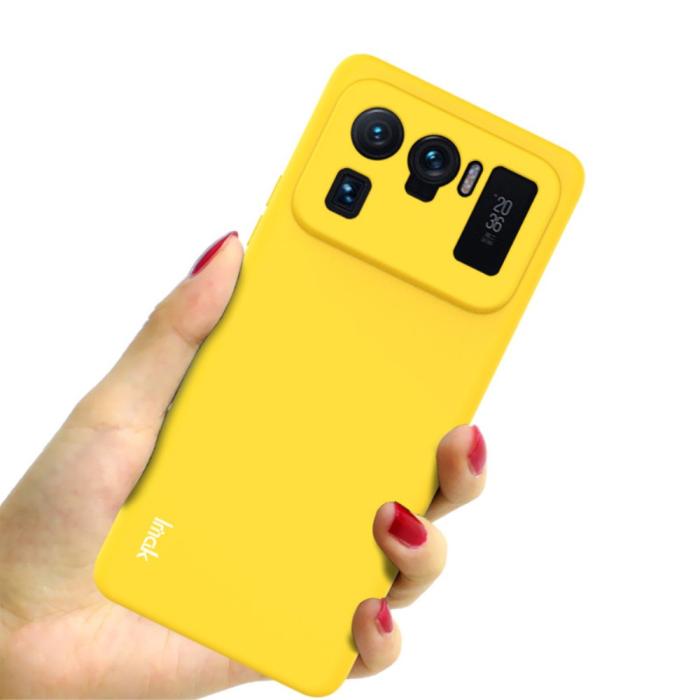 Bild 4, Xiaomi Mi 11 Ultra - IMAK Skin Touch Skal - Gul