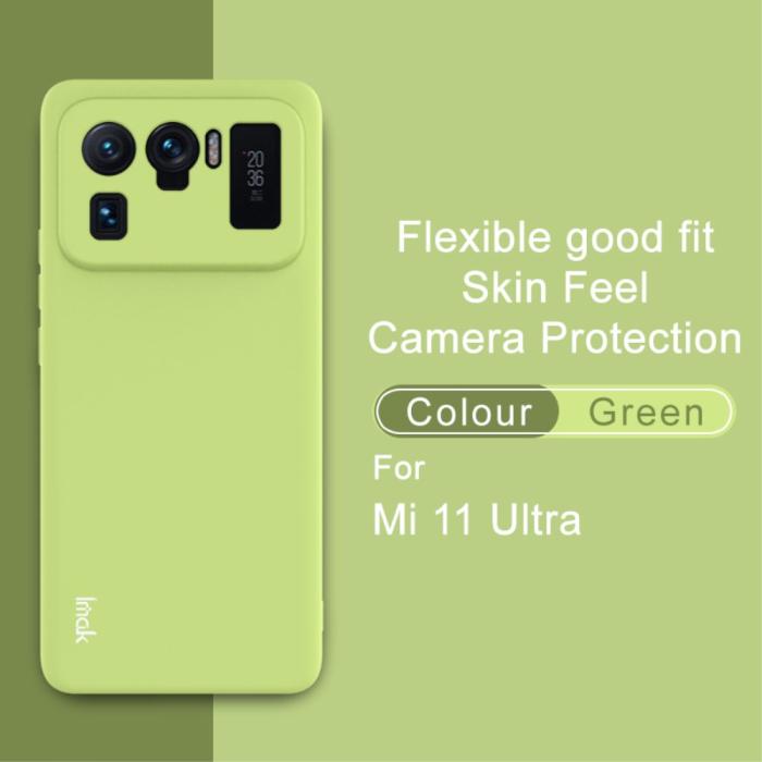 Bild 5, Xiaomi Mi 11 Ultra - IMAK Skin Touch Skal - Grön