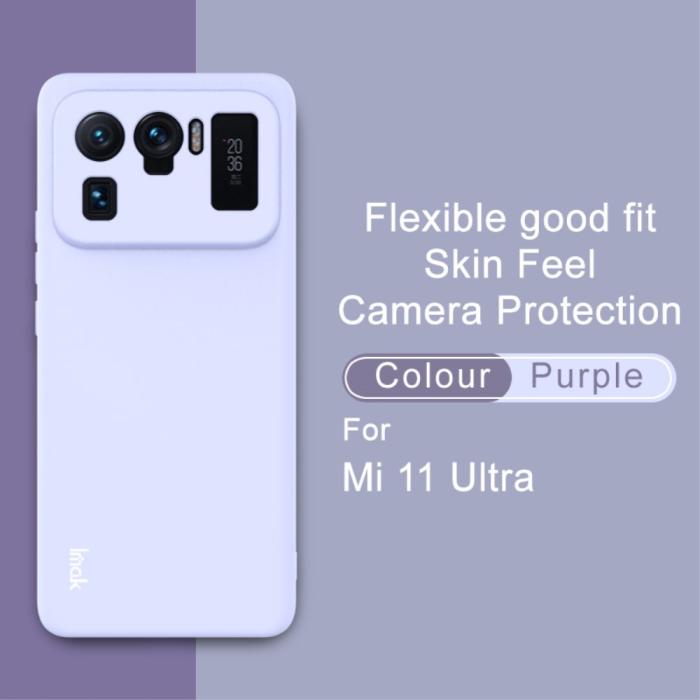 Bild 5, Xiaomi Mi 11 Ultra - IMAK Skin Touch Skal - Lila