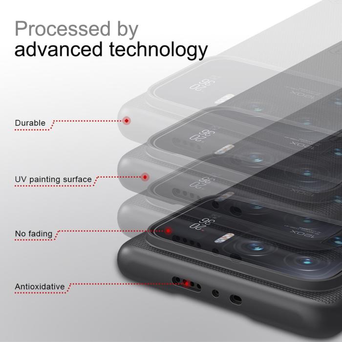 Bild 3, Xiaomi Mi 11 Ultra - NILLKIN Frosted Shield Skal - Svart