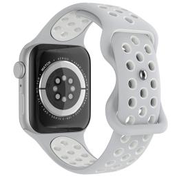 Sportarmband Dual-Color Apple Watch 42/44/45/49 mm (M/L) Grå/Vit