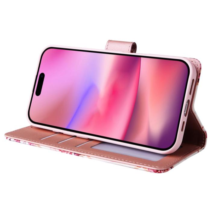 Bild 3, iPhone 16 Fodral Tryck Med Marmor Rosa