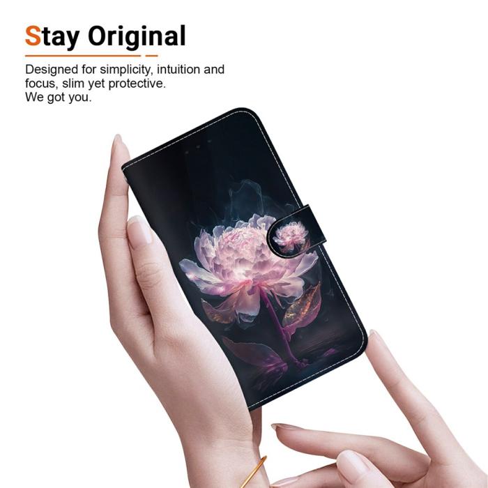 Bild 4, Samsung Galaxy A27 5G Fodral Läder Blomma Rosa