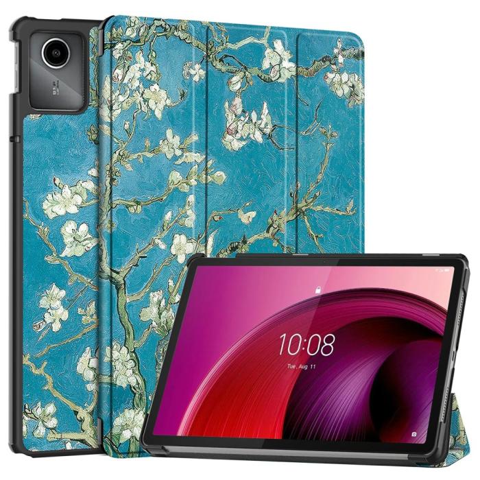 Bild 1, Lenovo Tab M11 Fodral Tri-Fold Läder Peach Blossom