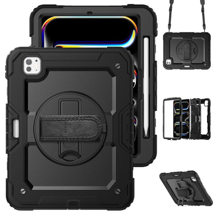 Bild 4, Tech-Protect iPad Pro 11 2025/2024 Fodral Solid360 Svart