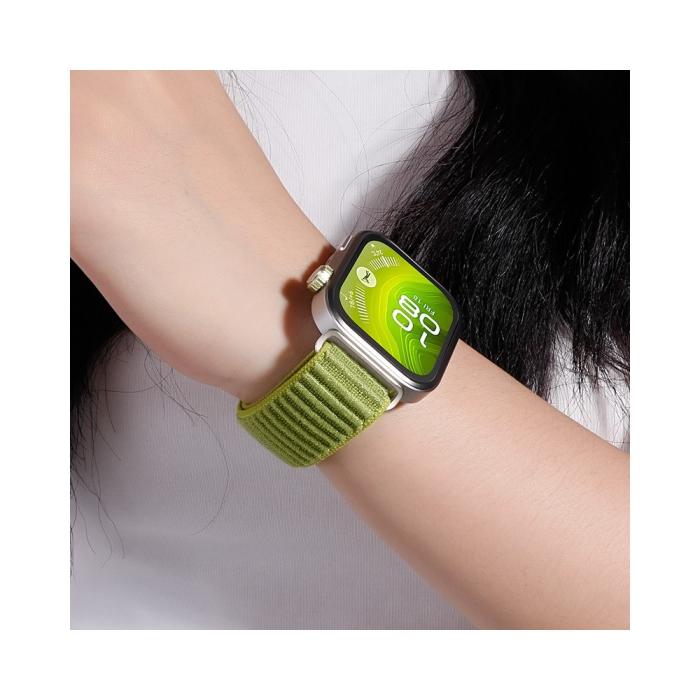 Bild 4, Galaxy Watch 8 46/44/40 mm Armband Nylon Loop Svart
