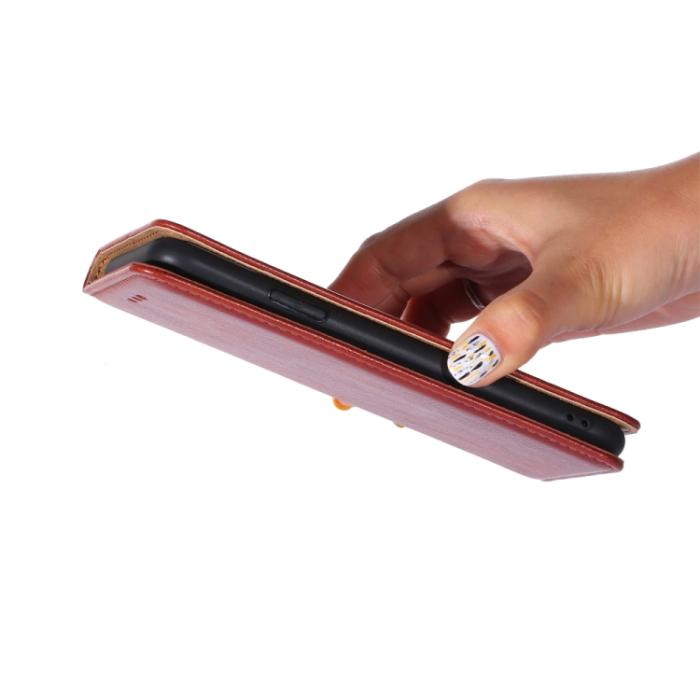 Bild 4, Samsung Galaxy S22 Fodral Flip Läder Brun